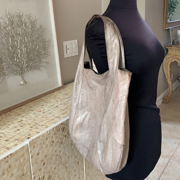 Beirn snake skin shoulder hobo tote bag Jenna - Picture 2 of 16